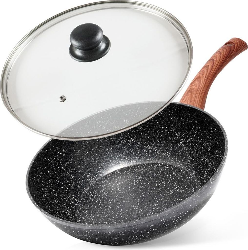 Vilde | Wok panvica - Hliník - 28 cm - So sklenenou Obrázok produktu 