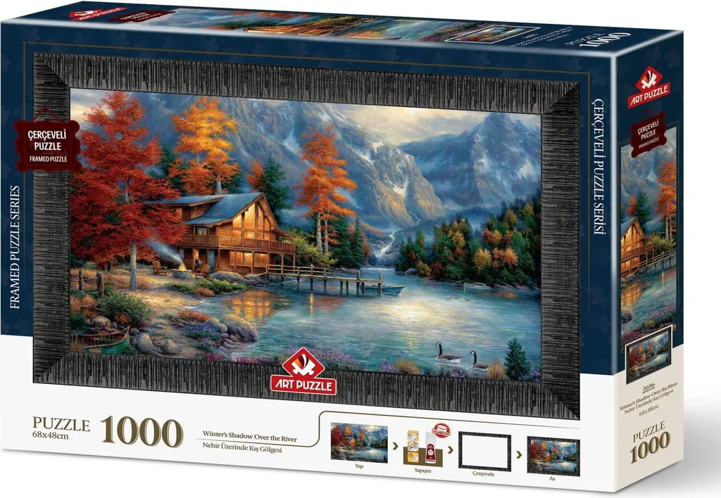 Puzzle 1000 pièces paysage artistique avec kit de fixation complet inclus