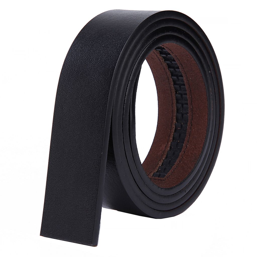 SAMTOBELY Herren Gürtel Ratsche Automatik Gürtel für Männer 35mm Breit Ledergürtel, 1 3/8" Ohne Schnalle