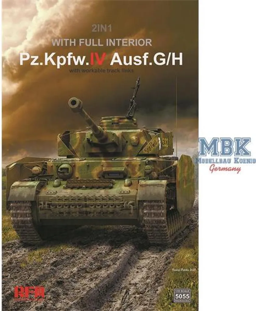 Panzer IV Ausf. G / H RFM 5055 : Maquette 1/35 avec intérieur intégral