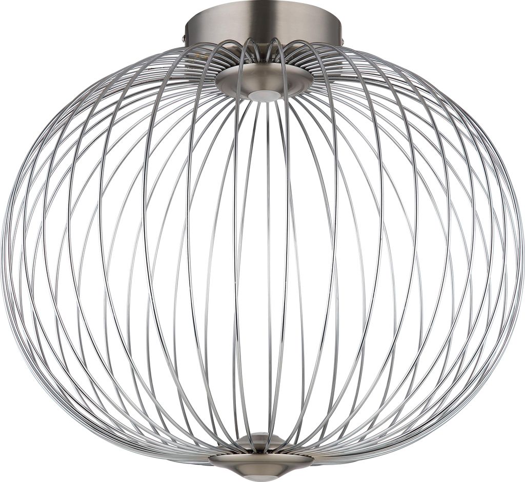 Globo Lighting Deckenleuchte Metall Nickel matt, LED Produktbild 