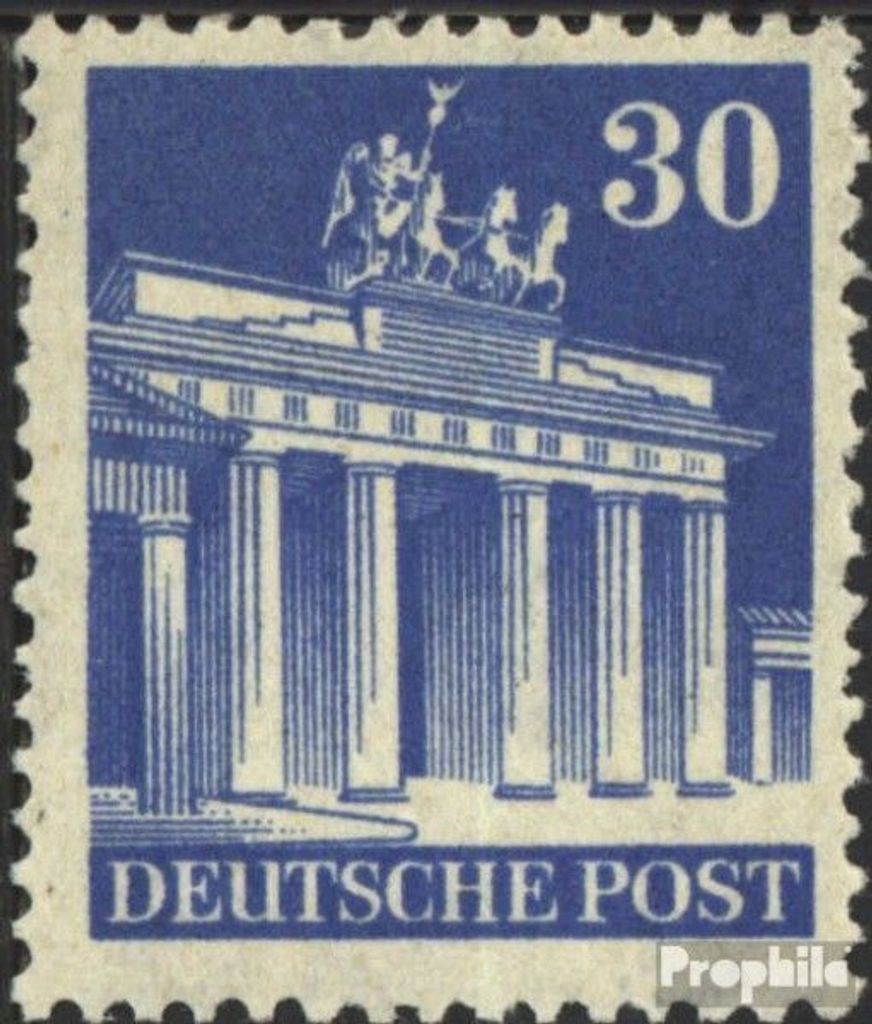 Briefmarken Bizone (Alliierte Besetzung) 1948 Mi 89W A eng gezähnt mit Falz Bauten