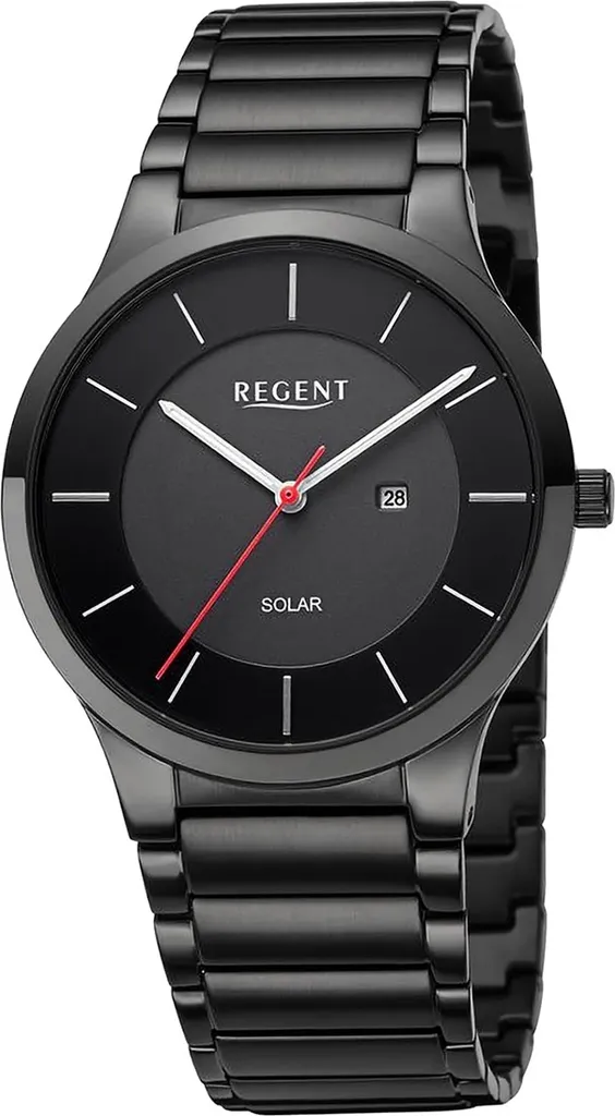 Regent Montre Homme Quartz Noir Métal D2UR1154105 - Élégance Classique