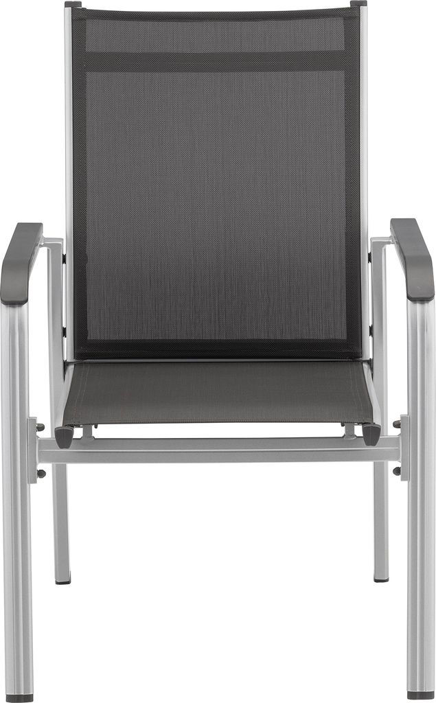 KETTLER Basic Plus Stapelsessel, silber/anthrazit, Produktbild 