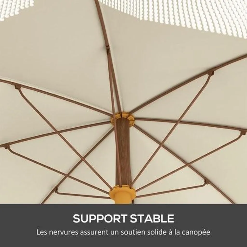 Parasol de plage portable pour vacances d'été, ombre fraîche et UV 40+