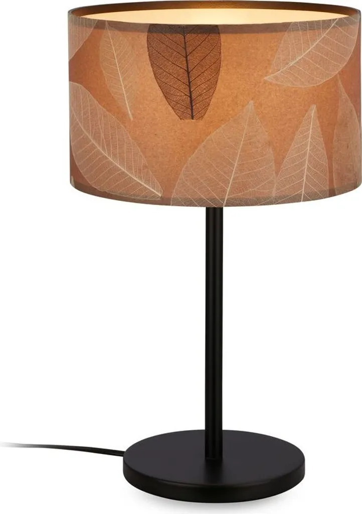 Lampe de table décorative feuilles Briloner Mata E27 pour salon