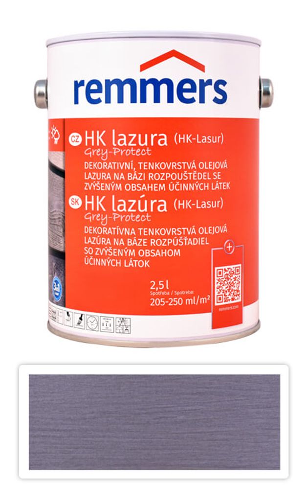 Remmers HK-Lasur grey protect grafitová sivá 2,5 l Obrázok produktu 