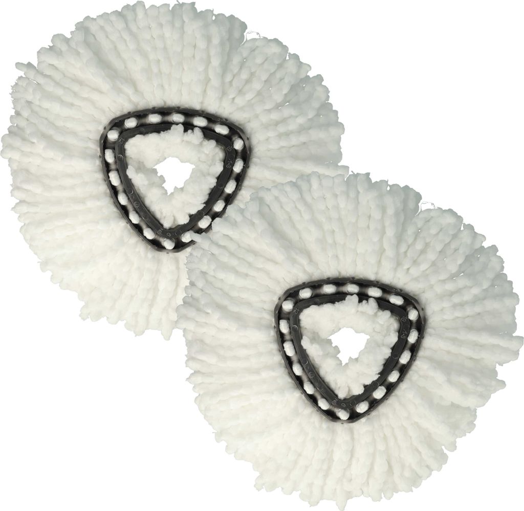 vhbw 2x Wischbezug kompatibel mit Vileda EasyWring & Clean, EasyWring & Clean Turbo Wischmopp - Ersatzkopf, Mikrofaser Weiß