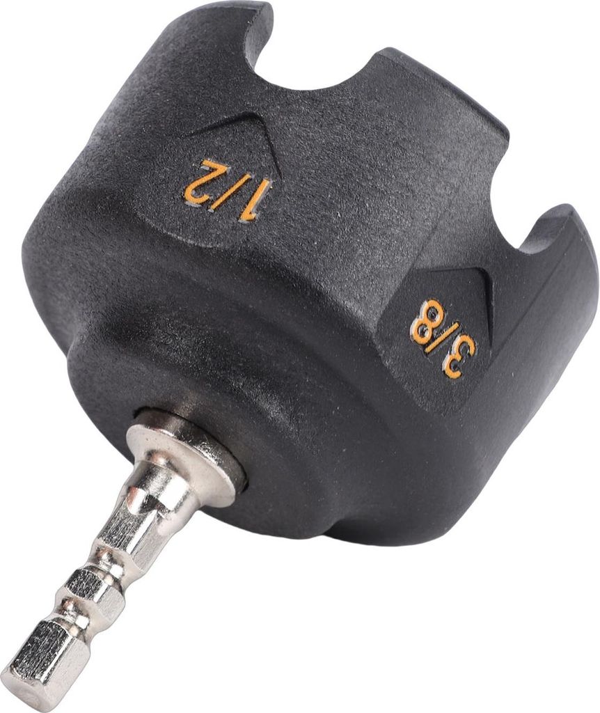 Bohraufsatz zum Entfernen von Muttern, Sechskant-Mutternbohrer, Steckschlüssel, Werkzeugantrieb für 1/4"-, 3/8"- und 1/2"-Gewindestangen