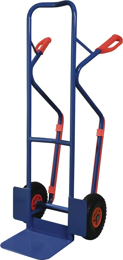 Diable de manutention 1300 mm pour charges lourdes 300 kg bleu saphir