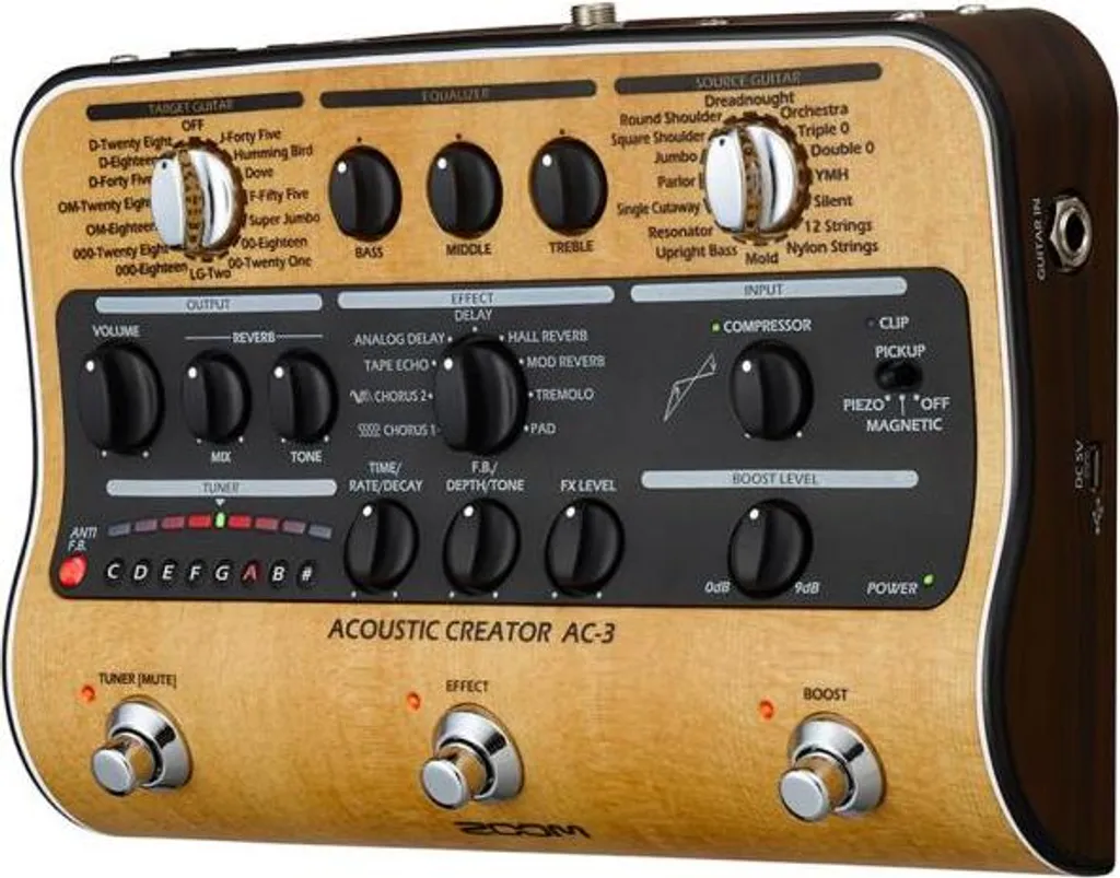 Zoom AC-3 Créateur de son acoustique avec modélisation et compression - 6