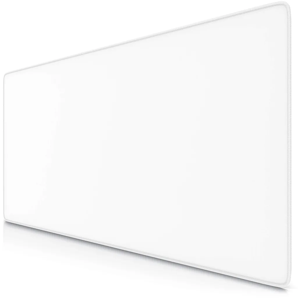 Grand tapis de souris gaming blanc pour améliorer la vitesse et la précision