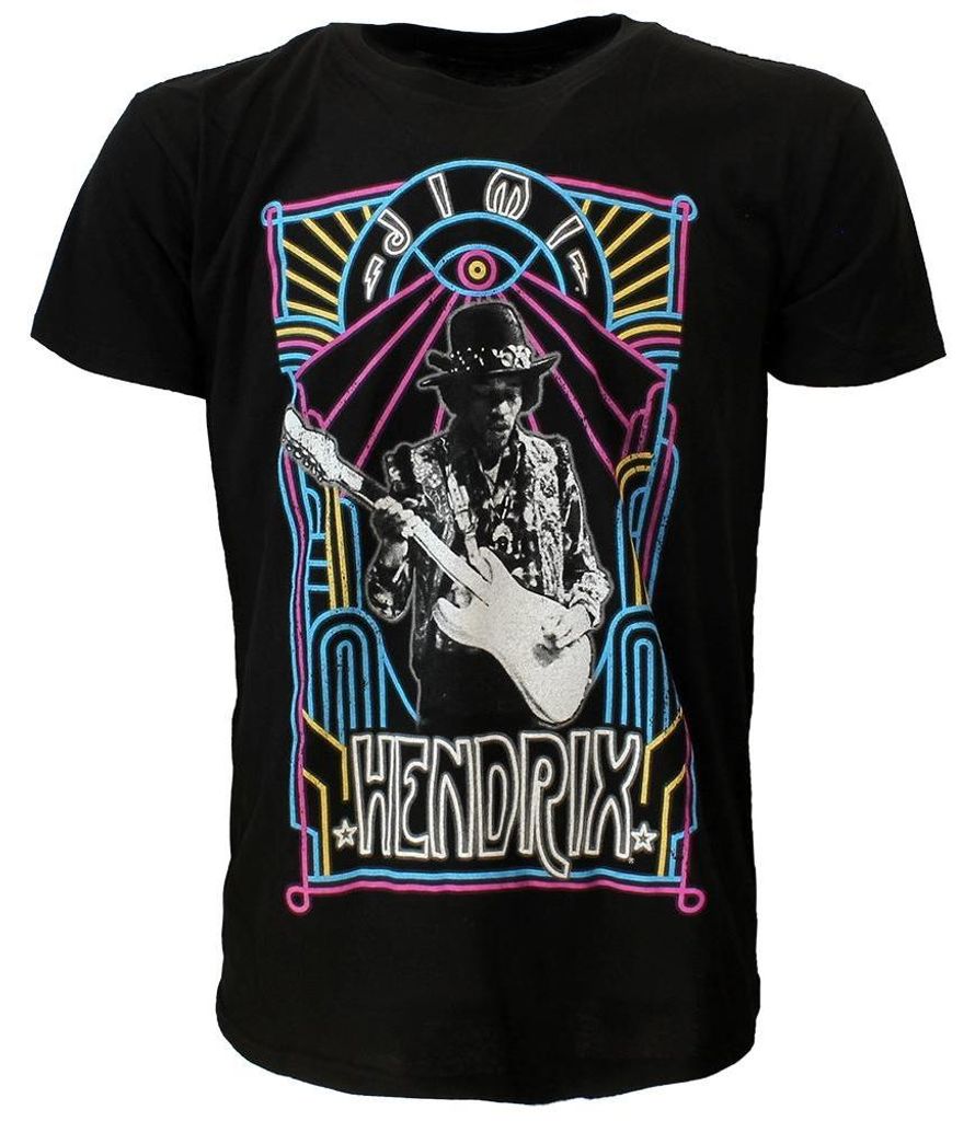Jimi Hendrix Electric Ladyland Neon T-Shirt – Offizielles Merchandise - XL
