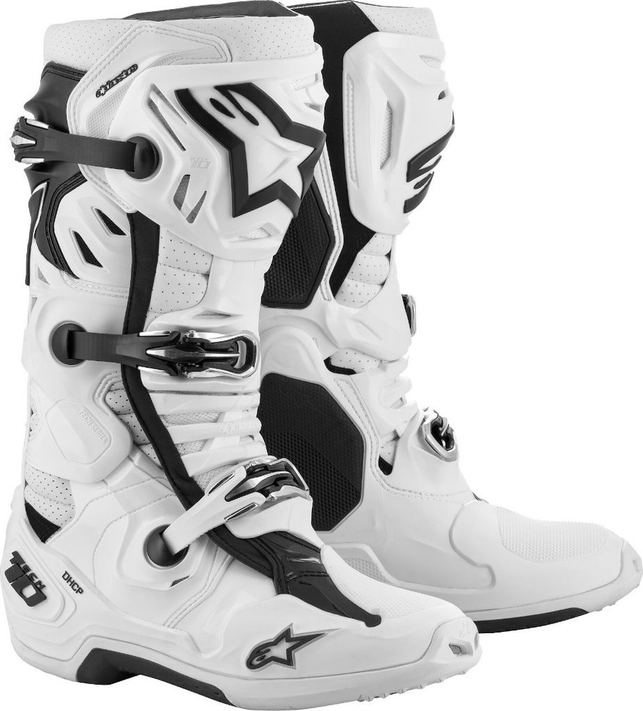 Alpinestars Tech 10 Supervented Motocross Stiefel, weiß, 7 (40.5)
