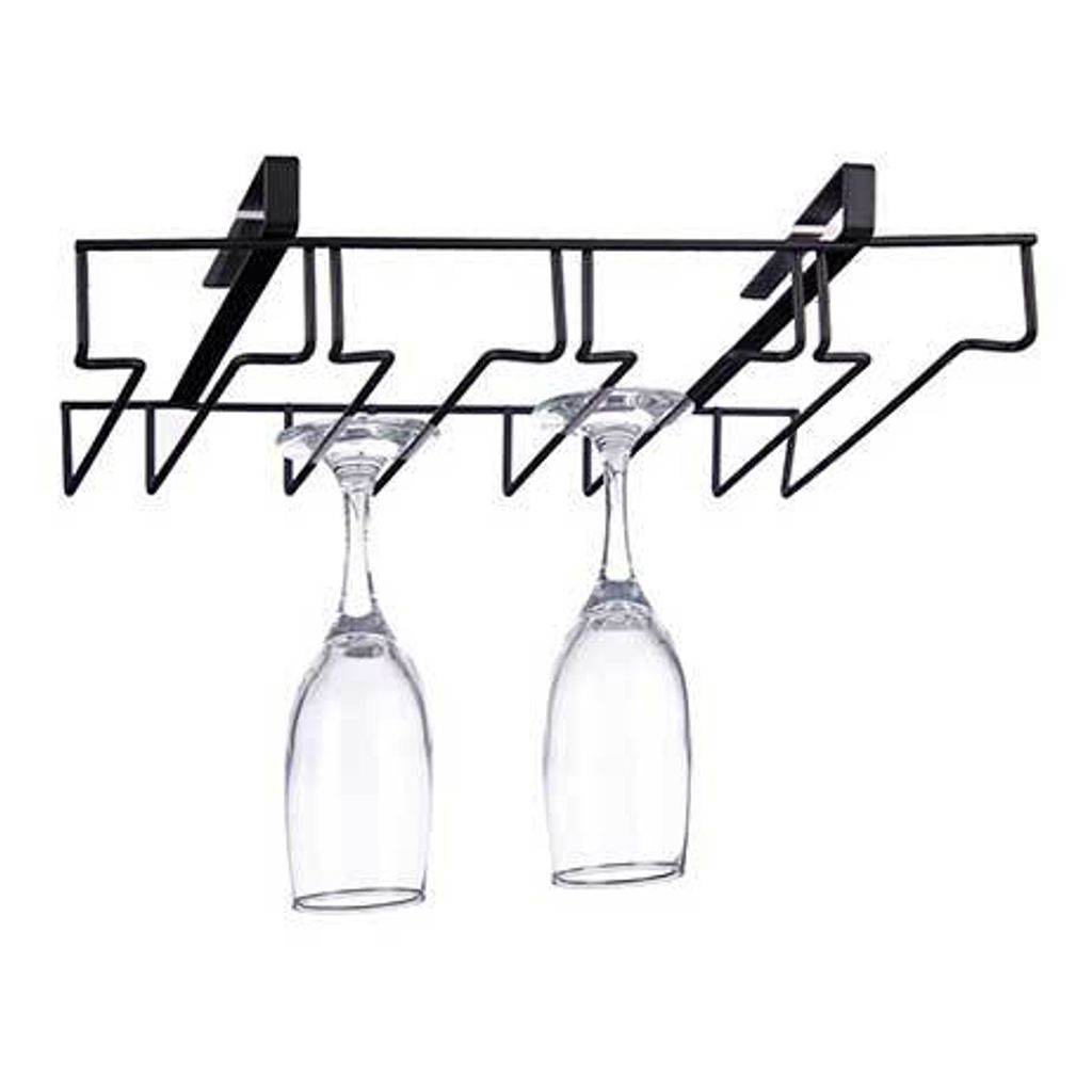 Gläserhalter aus Metall, Montage ohne Bohren