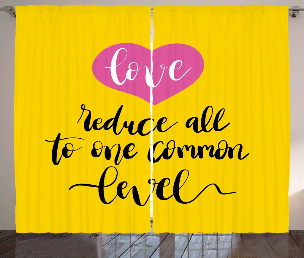 Tenda Soggiorno Universale ABAKUHAUS 280x175 cm Cuore e Citazione