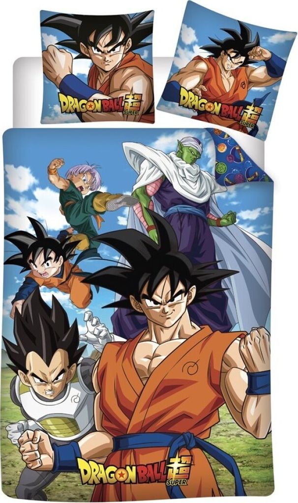 Dragon Ball Z Bettbezug – 140 x 200 cm – 65 x 65 cm – 100 % Produktbild 