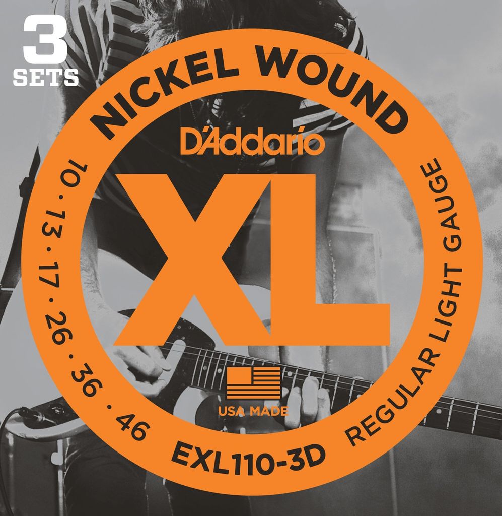 D'Addario EXL110-3D - regular light (010-046)