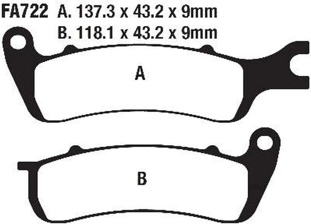 Plaquettes de frein avant pour AJS Cadwell 125 ie CBS 2018-2020 Pamoto