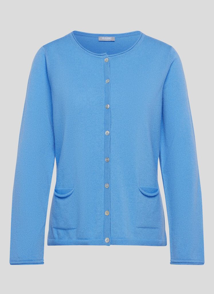 Rabe Strickjacke in Hellblau 46