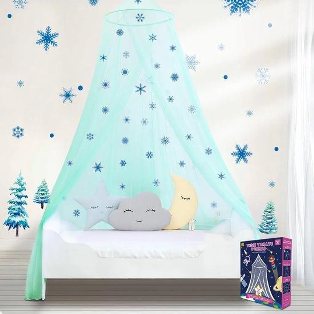 Lit moustiquaire pour enfant contre les insectes avec éclairage étoilé
