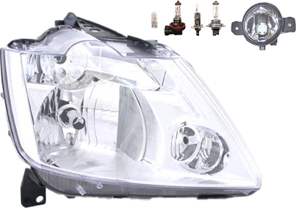 Scheinwerfer passend für Renault Modus FP JP 04-07 H7 H1 R Produktbild 