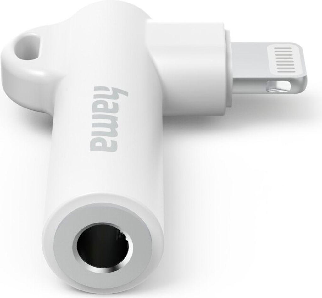 HAMA Lightning adaptér - 3,5 mm jack, Aux adaptér, 90°, Obrázok produktu 