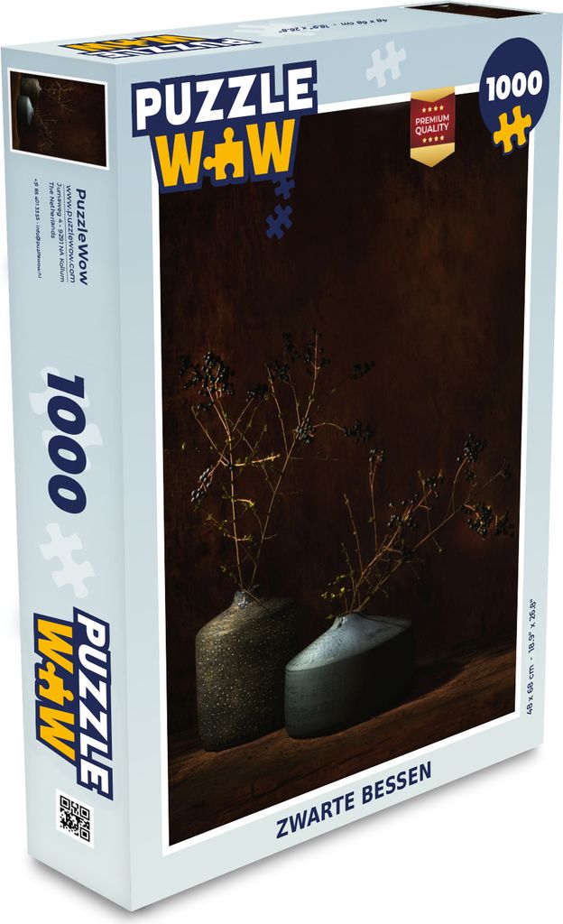 MuchoWow Puzzle 1000 Teile Schwarze Johannisbeeren - Spielzeug - Alt und Jung - Spiele - Puzzeln