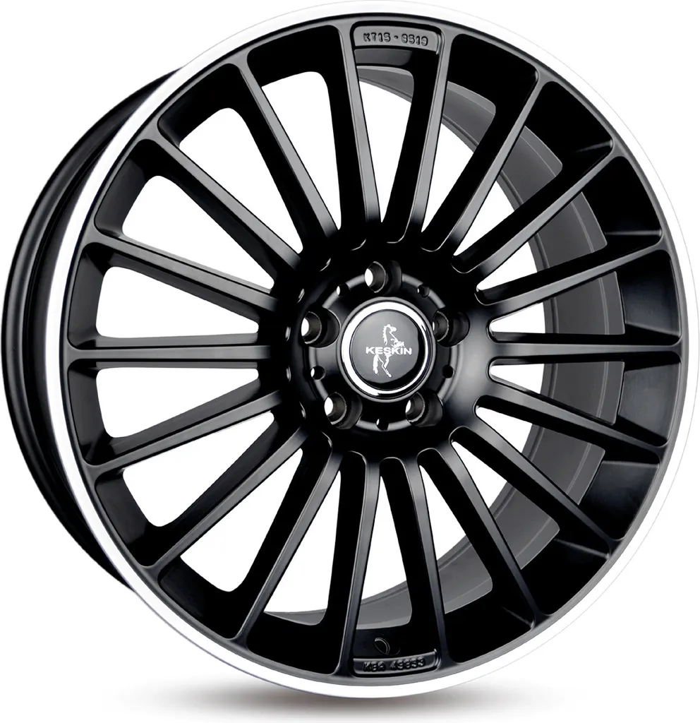 Jantes Keskin KT15 19 pouces 5x112 ET45 Matt Black Lip Polish pour Auto