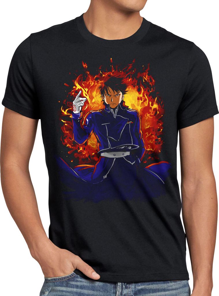 style3 Roy Alchemist Herren T-Shirt fullmetal japan anime
