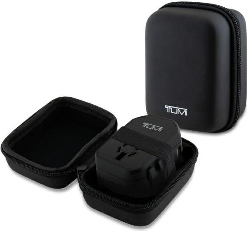 Adaptador de viaje TUMI TUTA20WMSLK de 20W. Conexiones: Imagen del producto 