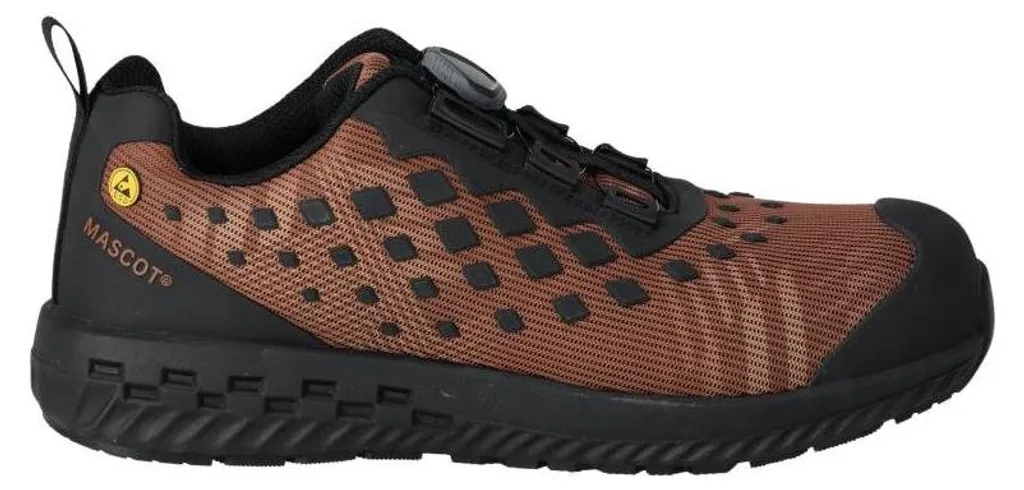 Basket de sécurité MASCOT BOA F0650-704 en cuir brun, pointure 45 homme