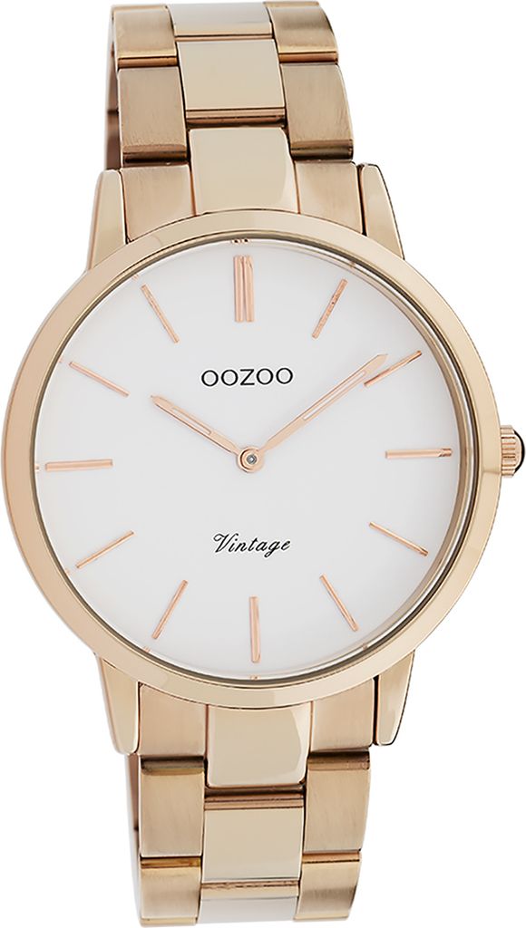 Oozoo Metall Damen Uhr Analog Quarzuhr Armband rosegold Vintage Series D2UOC20036