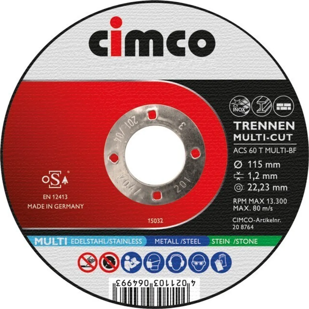 Disque à tronçonner multi-matériaux pour chantiers difficiles - 10 unités