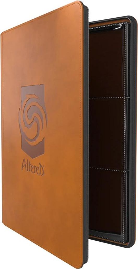 Altered Zip-Up Album mit 360 Taschen und Retro-Kunstleder