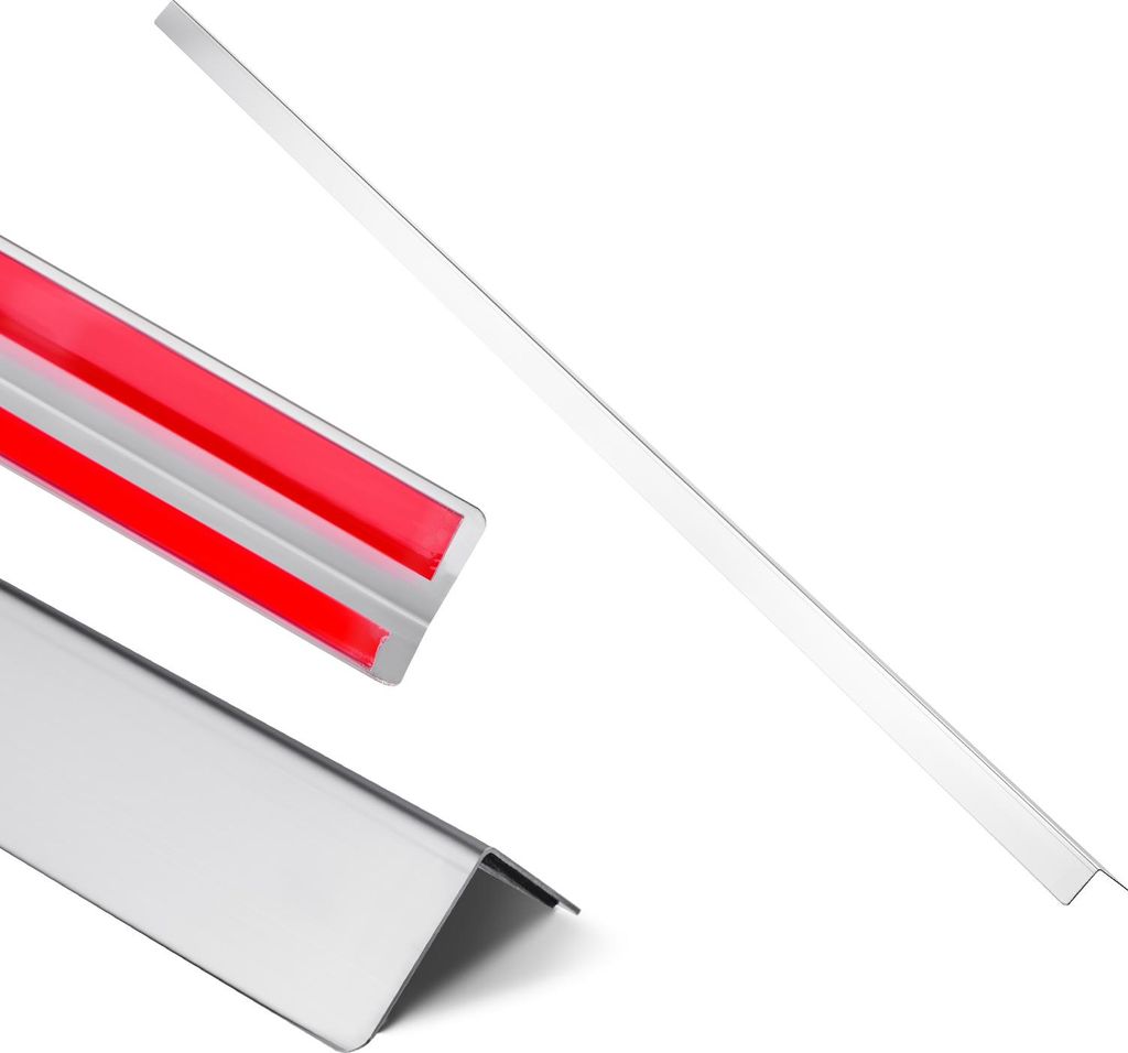 SucceBuy Kantenschutz für Wand, 38 x 38 x 2436 mm, 10er-Pack Winkelprofil, Eckenschutz aus Edelstahl, Wandschutz mit 3M Klebeband, 90-Grad-Winkel,...
