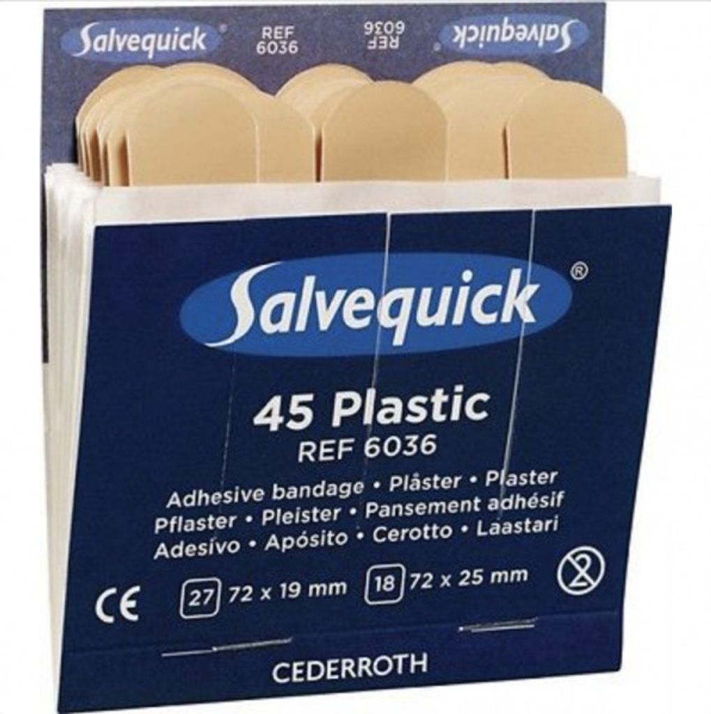 Pflaster für Salvequick Pflasterstrips 6036 wasserfest 45St.
