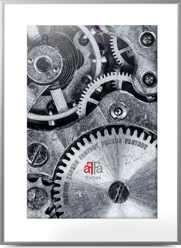 Cadre Foto Aluminium RahmenWerk 62x93 cm Argent