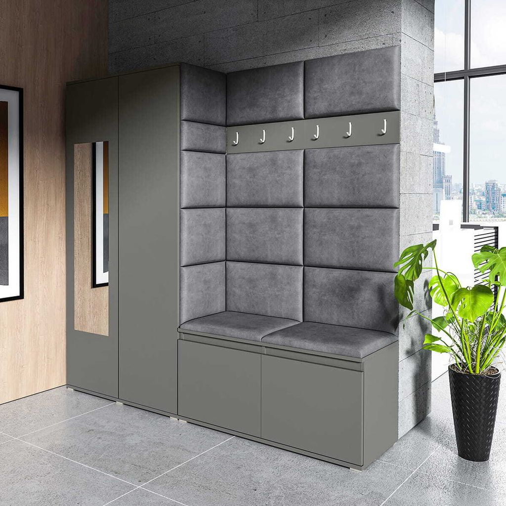 Garderoben-Set "CLEO", Moderner Kleiderschrank mit Produktbild 