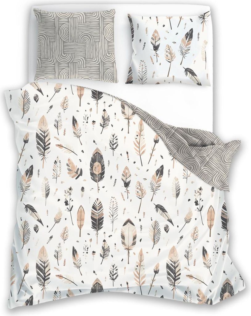 Biancheria da letto 160x200 cm + 2x 70x80 cm 100% raso di Immagine del prodotto 