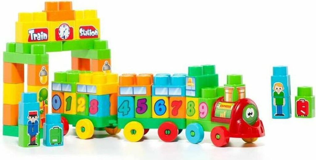 Lastwagen mit Bausteinen Moltó Train Station (70 pcs)