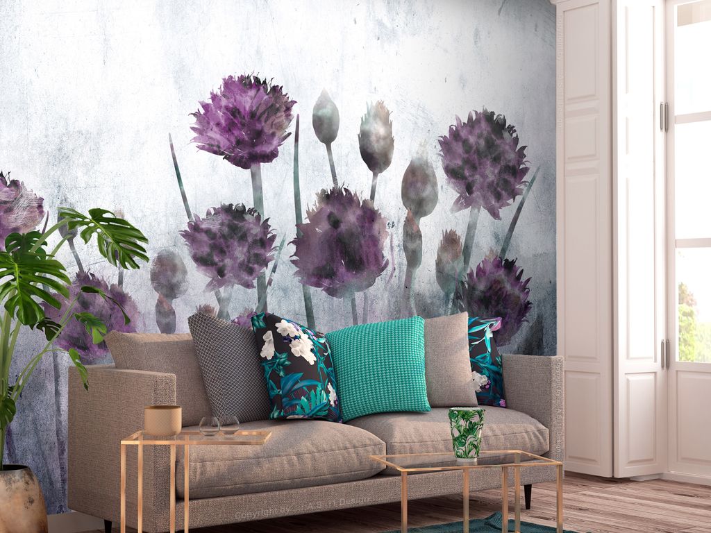 Vlies Fototapete Natur 400x280 cm Tapeten Wandtapete XXL Pflanze Blumen Pflanze Botanik Blüte wie gemalt b-A-0778-a-a