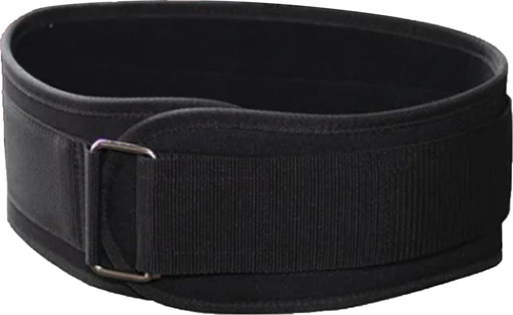 Gewichtshebegürtel atmungsaktiv bequem regulierbares Design Eva Nylon Fitness Unterstützung für Männer Frauen schwarz l