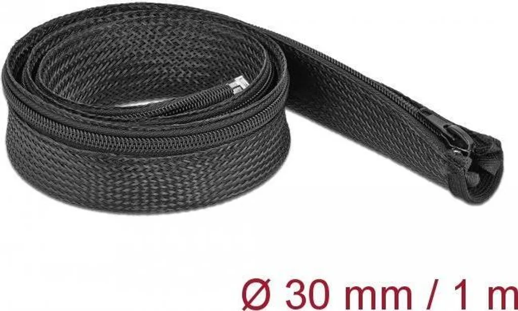 DeLOCK 19165 Calza per Cavi Nera 1m - Design e Ordine Minimalista