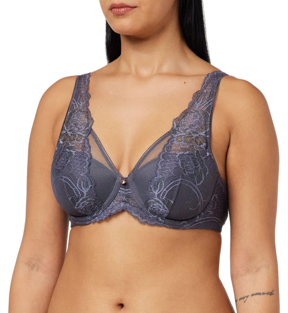 Triumph Wild Peony Florale, Grau, Bügel, Muster, Pebble Grey, Weiblich, Blumenmuster
