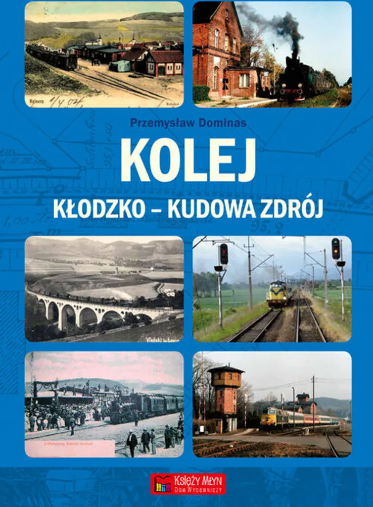 Carte Ferroviaire Kłodzko - Kudowa Zdrój Design Minimaliste Noir et Blanc