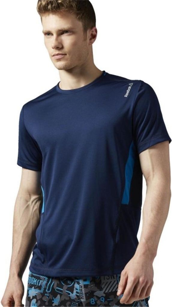 Reebok Tshirts Work Out Ready Tech Top M, AY2412, Größe: 188