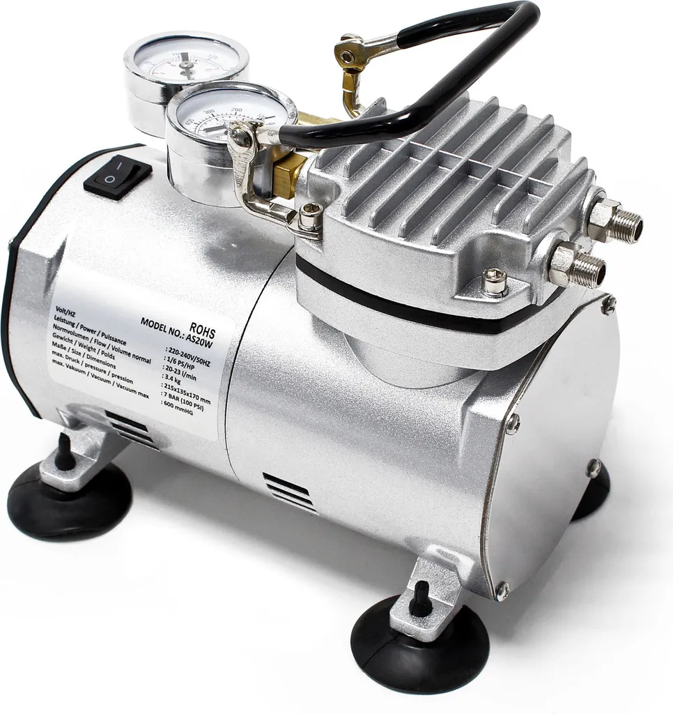 Compresseur pour Airbrush et Aérographie Silencieux Wiltec AS20W