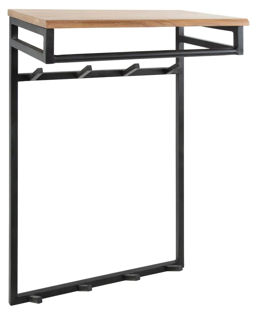 Cintre anti-déformation 55 cm en acacia noir pour protéger vos habits