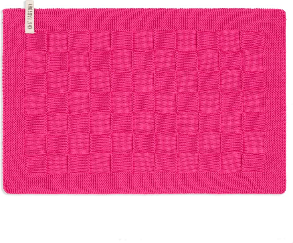 Knit Factory Tischset Uni - Fuchsia - 50x30 cm